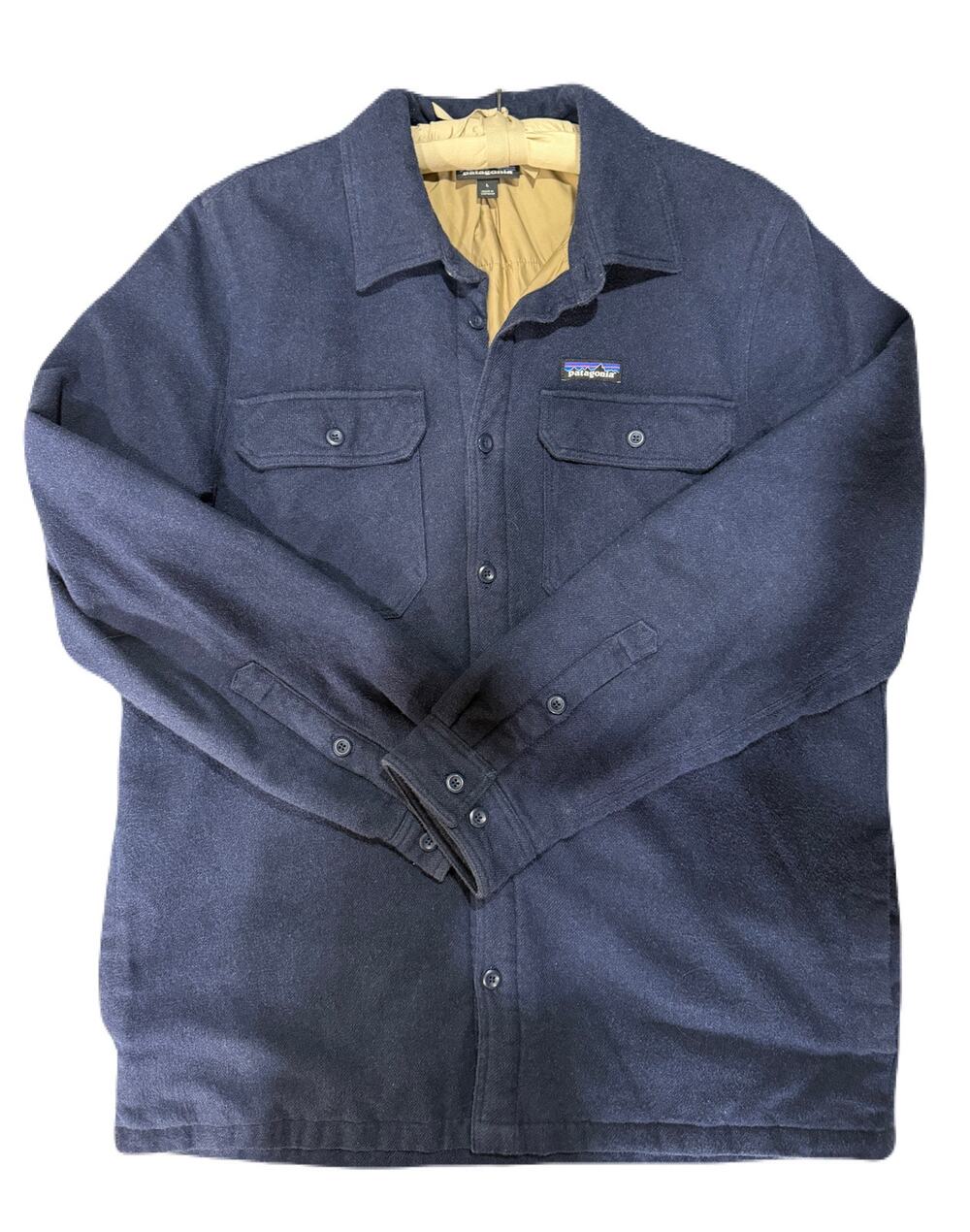 Patagonia Mens Fjord Insulated Long Sleeve Button Up Shirt Jacket Size Large